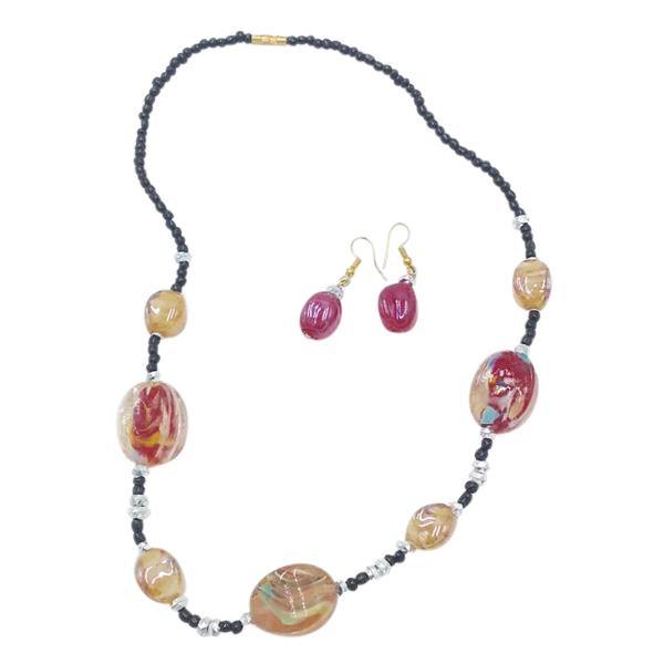 Glass Bead Necklace Set | Trinity Deluxe | Distinctive Designs, Trendy Fashion, Quality Cosmetics & Affordable Prices