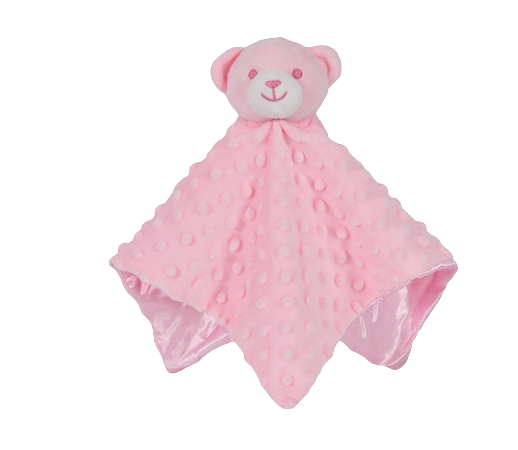 Soft Soother Stuffed Plush Bear Animal Baby Comforter Toy Blanket | New Born Baby Girl and Boy Infant Toddler Cuddle Snuggle Toy Blankets for Nursery Strollers, Cots, Cribs, Car seats | Trinity Deluxe | Distinctive Designs, Trendy Fashion, Quality Cosmetics & Affordable Prices